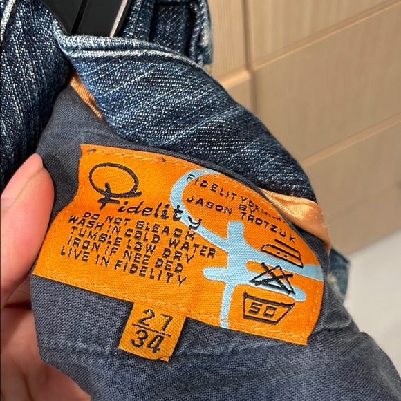 Fidelity low waisted jeans size 27 - Picture 3 of 3